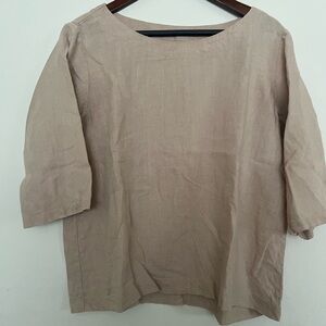 notPERFECTLINEN Beige Women's Top